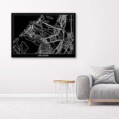 Seinapilt Abu Dhabi – linnakaart цена и информация | Картины, живопись | kaup24.ee
