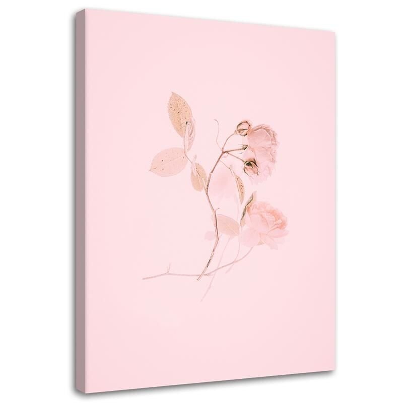 Seinapilt Minimalistlik roosa lill цена и информация | Seinapildid | kaup24.ee