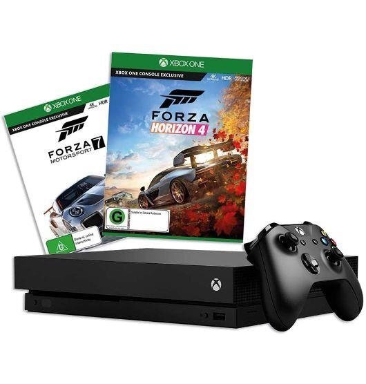 Microsoft Xbox One X 1TB + Forza Horizon 4 + Forza Motorsport 7 цена и информация | Mängukonsoolid | kaup24.ee