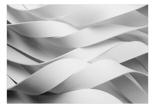 Фотообои с инструментом и клеем - Абстрактные белые линии, 350x256 см цена и информация | Фотообои | kaup24.ee