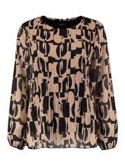 Женская блузка Zabaione PIA PL*02 4067218698920, черная/бежевая цена и информация | Женские блузки, рубашки | kaup24.ee