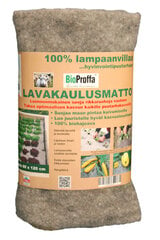 Lambavillast umbrohumatt BioProffa 120 x 80 x 0,2 cm, hallikaspruun, naturaalne pinnakangas цена и информация | Садовые инструменты | kaup24.ee