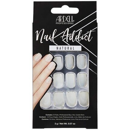 Kunstküüned Ardell Nail Addict Naturaalne Kandiline (24 tk) hind ja info | Maniküüri ja pediküüri tarvikud | kaup24.ee