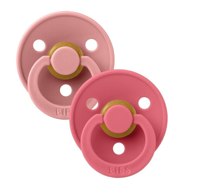 Lutid Bibs Color, 2 tk, 0-6 kuud, (tolmune roosa/korall) hind ja info | Lutid | kaup24.ee