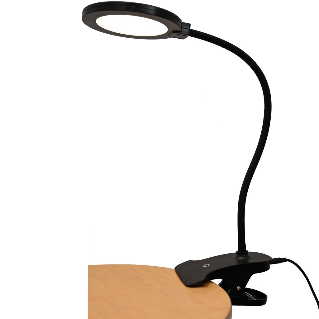 Klambriga LED-laualamp G.LUX GD-UNO-C black hind ja info | Laualambid | kaup24.ee