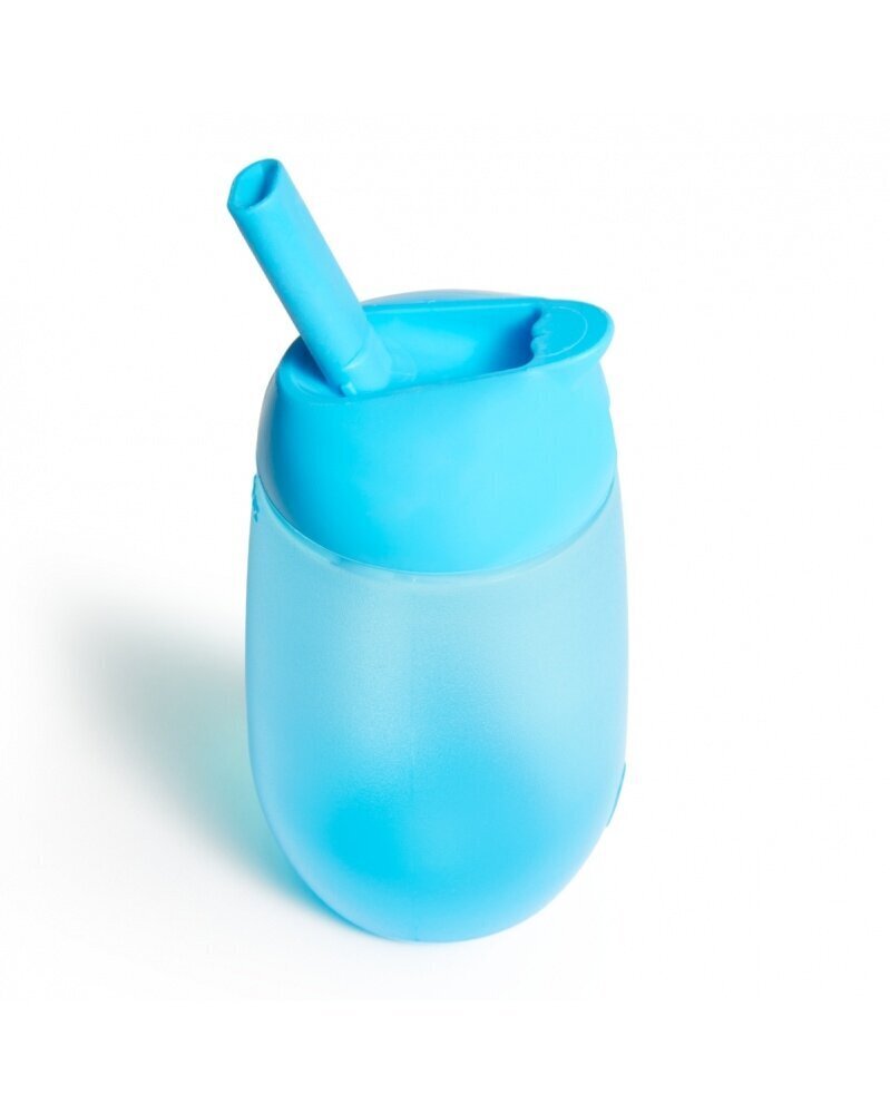 Pudel koos kõrrega Munchkin Simple Clean, 12 kuud +, sinine цена и информация | Lutipudelid ja aksessuaarid | kaup24.ee