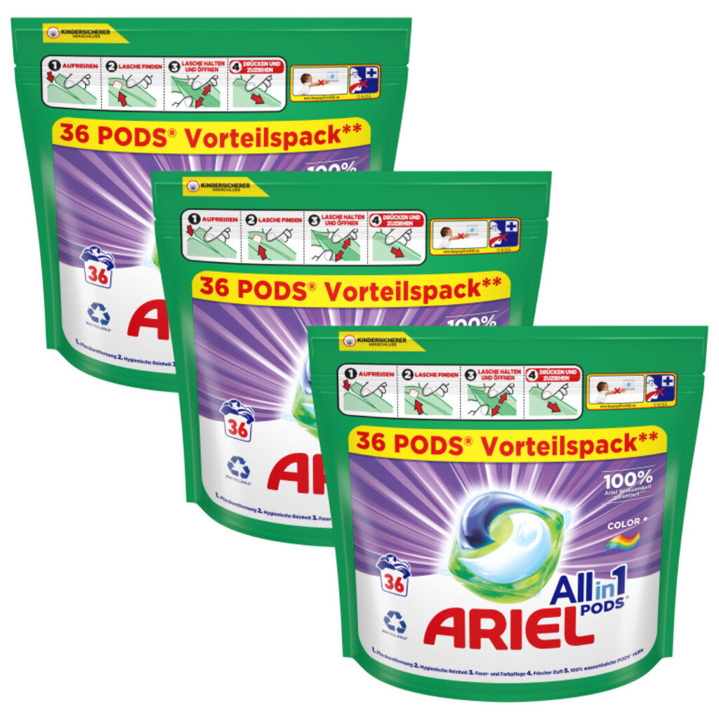 Ariel All in1 Color + pesukapslid 108 tk цена и информация | Pesuvahendid | kaup24.ee