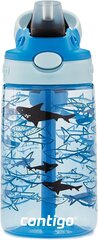 Детская бутылка Contigo Easy Clean 420ml Blue Sharks, 2127476 цена и информация | Фляги для воды | kaup24.ee