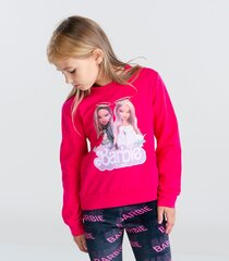 Dressipluus lastele Barbie 811537 01, roosa 811537*01-014 цена и информация | Свитеры, жилетки, пиджаки для девочек | kaup24.ee