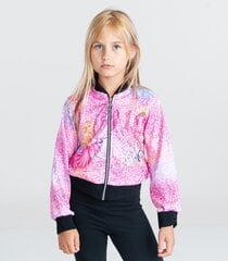 Детская кофта Barbie 811541 01 811541*01-014, розовая/черная цена и информация | Свитеры, жилетки, пиджаки для девочек | kaup24.ee