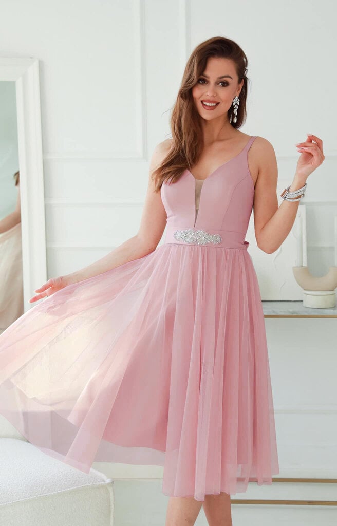 Naiste kleit Parma, roosa цена и информация | Kleidid | kaup24.ee