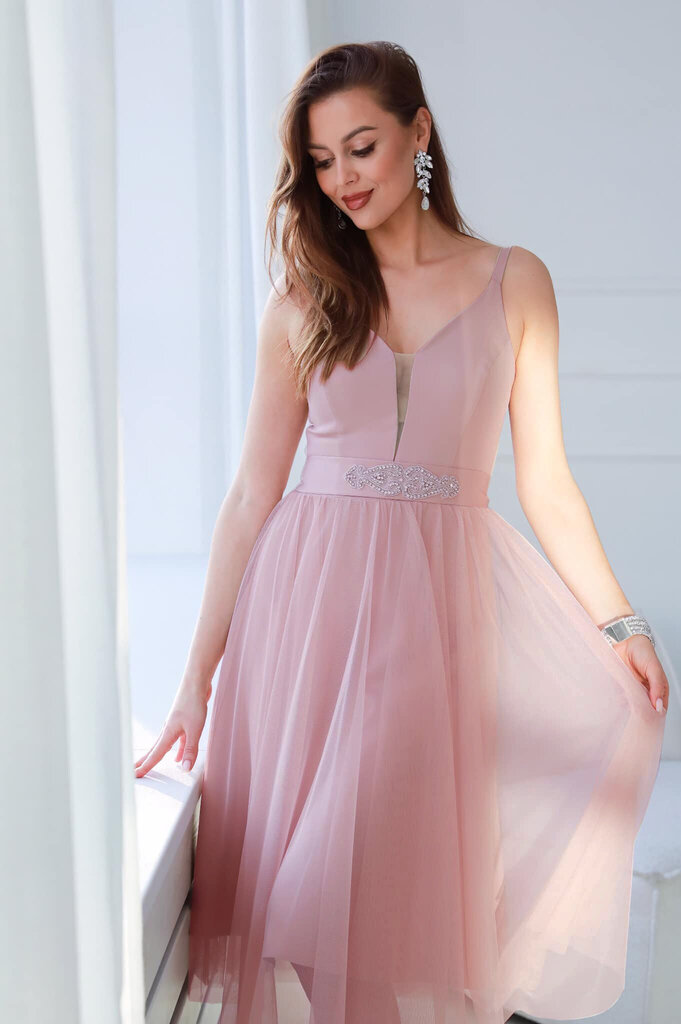 Naiste kleit Parma, roosa цена и информация | Kleidid | kaup24.ee