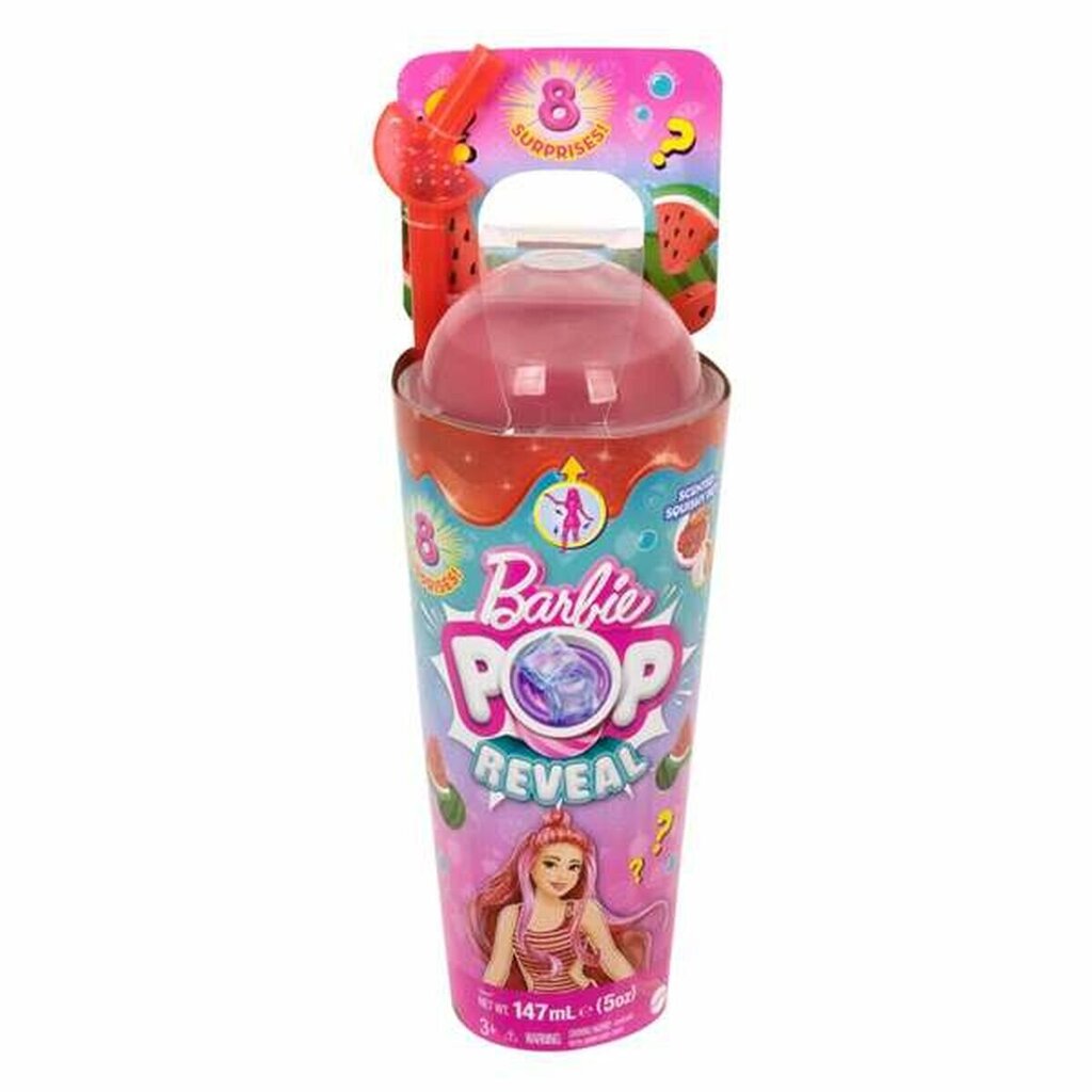 Barbie®️ Pop Reveal joogitopsis üllatusnukk - punch HNW42 hind ja info | Tüdrukute mänguasjad | kaup24.ee