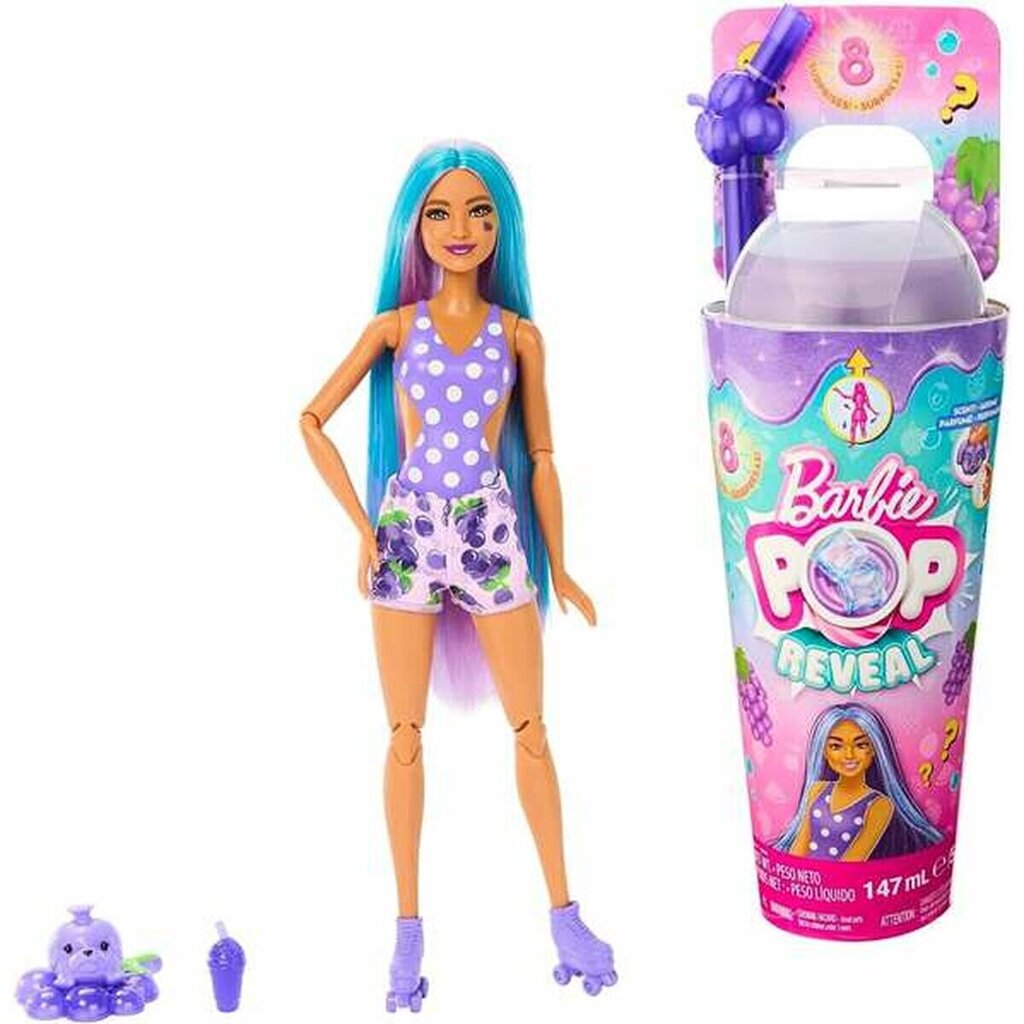 Barbie®️ Pop Reveal joogitopsis üllatusnukk - punch HNW42 hind ja info | Tüdrukute mänguasjad | kaup24.ee