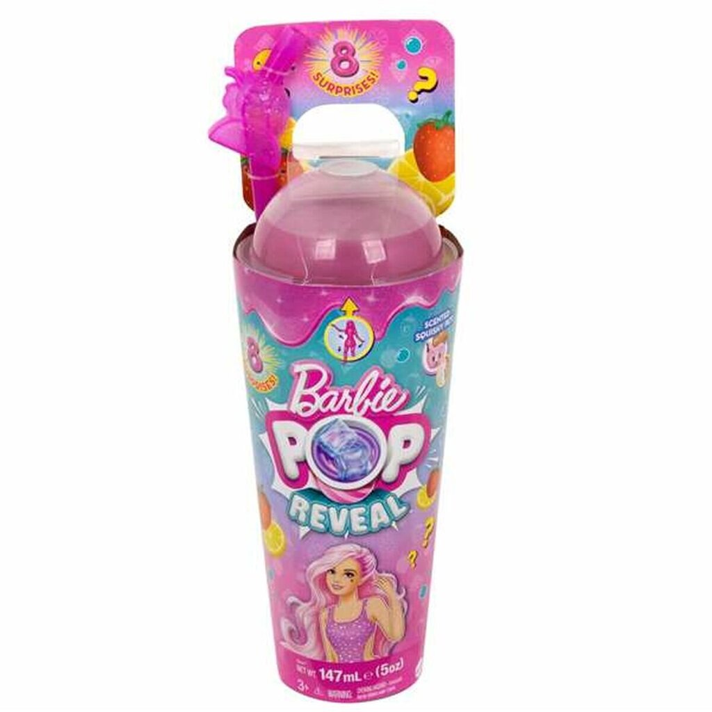 Barbie®️ Pop Reveal joogitopsis üllatusnukk - punch HNW42 hind ja info | Tüdrukute mänguasjad | kaup24.ee
