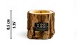 Küünal WoodMood Rocky Compact Coniferous 8.6cm, korduvkasutatav цена и информация | Küünlad, küünlajalad | kaup24.ee