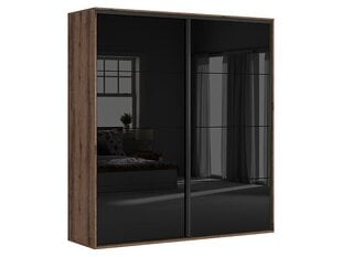 Шкаф BRW Flex, коричневый/черный цвет цена и информация | Шкафы | kaup24.ee