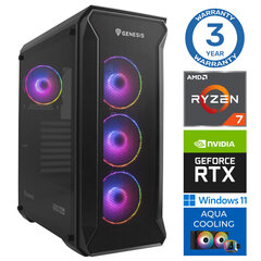 INTOP AQUA Ryzen 7 7700X 64GB DDR5 500SSD M.2 NVME RTX4070 12GB WIN11 hind ja info | Lauaarvutid | kaup24.ee