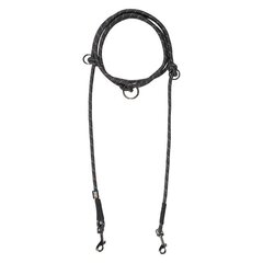 Nöörrihm Rukka Multileash, must, 3 m hind ja info | Koerte jalutusrihmad | kaup24.ee