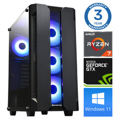 Компьютер INTOP Ryzen 7 5700X 16GB 1TB SSD M.2 NVME+2TB GTX1650 4GB WIN11Pro цена и информация | Стационарные компьютеры | kaup24.ee