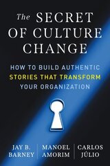 Secret of Culture Change: How to Build Authentic Stories That Transform Your Organization hind ja info | Majandusalased raamatud | kaup24.ee