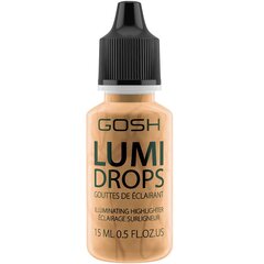 Sära andev toode Gosh Lumi Drops15 ml, 014 Gold цена и информация | Бронзеры (бронзаторы), румяна | kaup24.ee