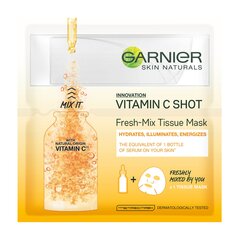 Näomask C-vitamiiniga GARNIER SKIN NATURALS "Fresh Mix" hind ja info | Näomaskid, silmamaskid | kaup24.ee