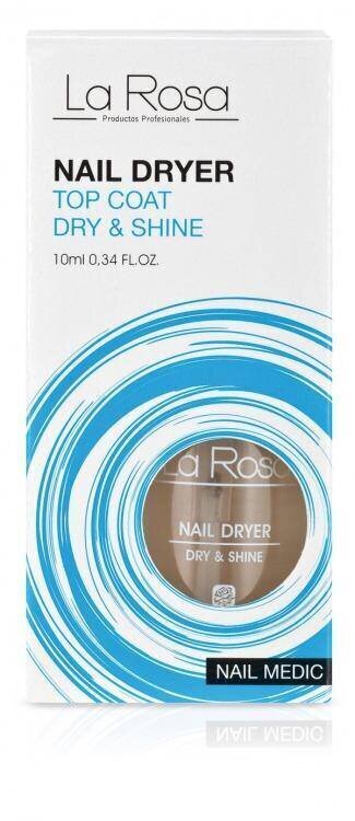 La Rosa Quick Drying TOP COAT, 10 ml hind ja info | Küünelakid, küünetugevdajad | kaup24.ee