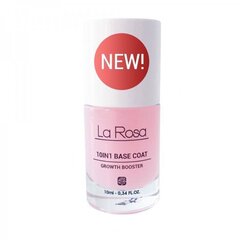 La Rosa Nail 10in1 Base Coat, УСИЛИТЕЛЬ РОСТА, 10 мл цена и информация | Лаки для ногтей, укрепители для ногтей | kaup24.ee