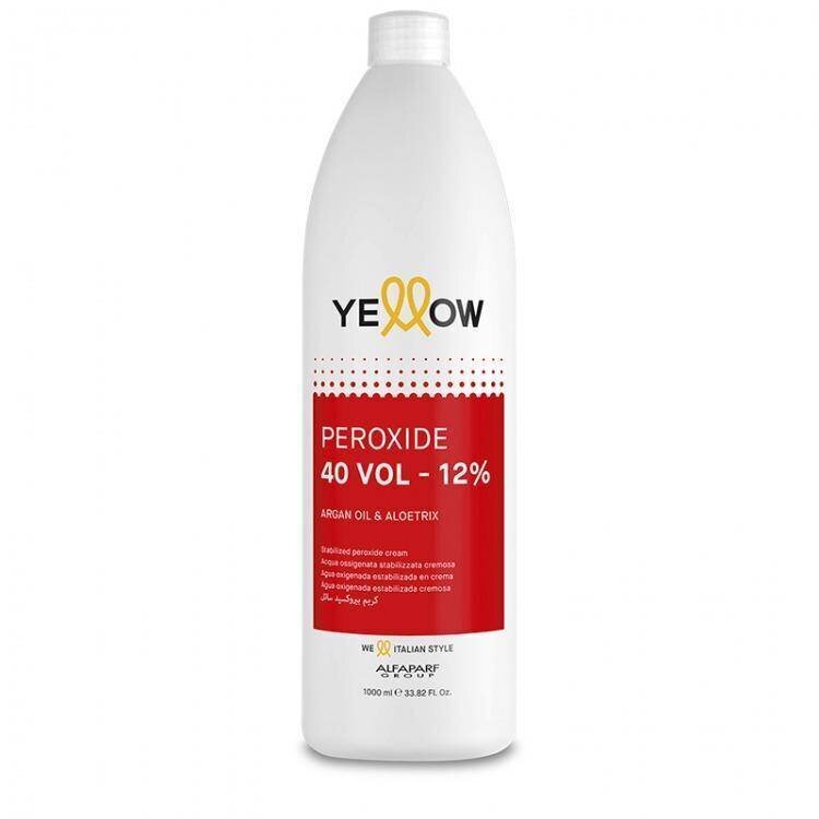 Oksüdant Alfaparf Yellow Peroxide 40 VOL 12%, 1000 ml hind ja info | Juuksevärvid | kaup24.ee