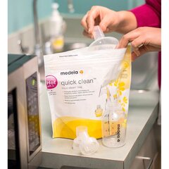 Steriliseerimiskotid Medela Quick Clean, 5 tk. цена и информация | Стерилизаторы и подогреватели для бутылочек | kaup24.ee