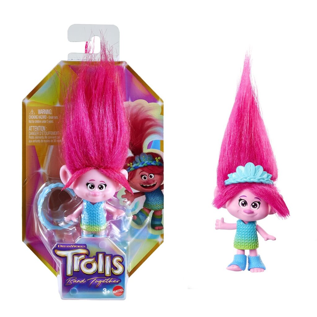 Trolls® mininukk Poppy HNF06 цена и информация | Tüdrukute mänguasjad | kaup24.ee