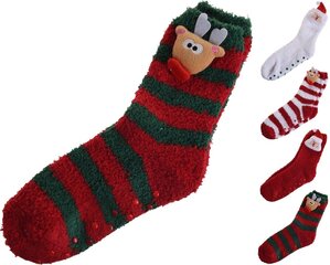 Jõuluteemalised sokid Xmas, mitmevärviline, 1 paar hind ja info | Tüdrukute sukkpüksid ja sokid | kaup24.ee