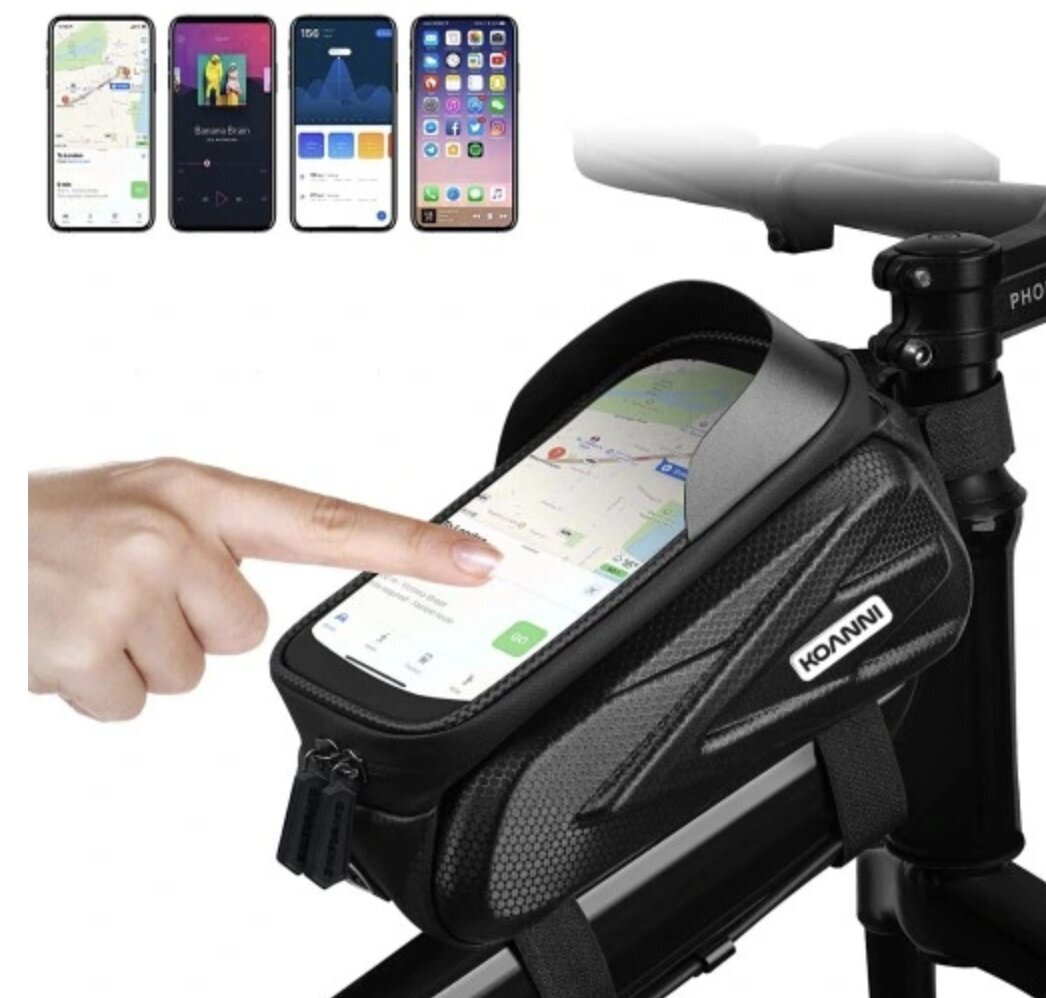 Jalgrattaraami kott telefonile Nela-Style, must hind ja info | Rattakotid ja telefonikotid | kaup24.ee