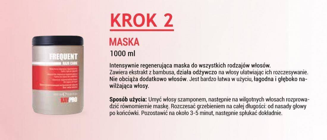 Intensiivselt taastav mask kõikidele juuksetüüpidele KayPro Intensive, 1000 ml цена и информация | Maskid, õlid, seerumid | kaup24.ee