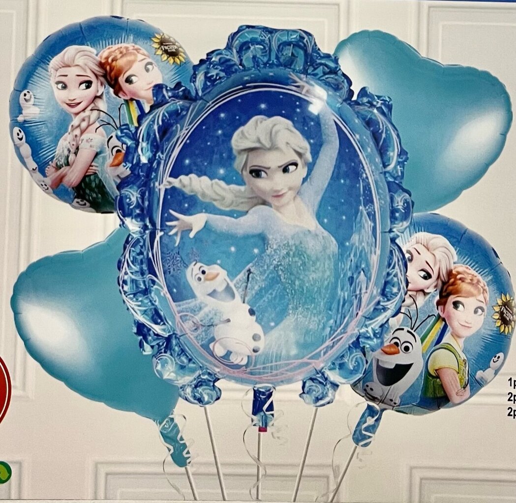 Õhupallikomplekt Frozen, 5 tk. цена и информация | Õhupallid | kaup24.ee