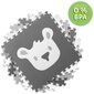 Vahtmatt - puzzle seentega, 180x180 cm, 9 tükki, hall цена и информация | Tegelustekid | kaup24.ee