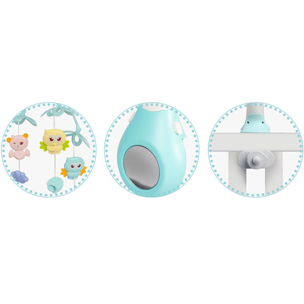 Karussell koos projektoriga lastevoodile, sinine hind ja info | Imikute mänguasjad | kaup24.ee