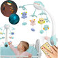 Karussell koos projektoriga lastevoodile, sinine цена и информация | Imikute mänguasjad | kaup24.ee