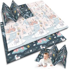 Складной коврик из пенопласта, 200 x 180 x 1 см цена и информация | Коврики для младенцев | kaup24.ee