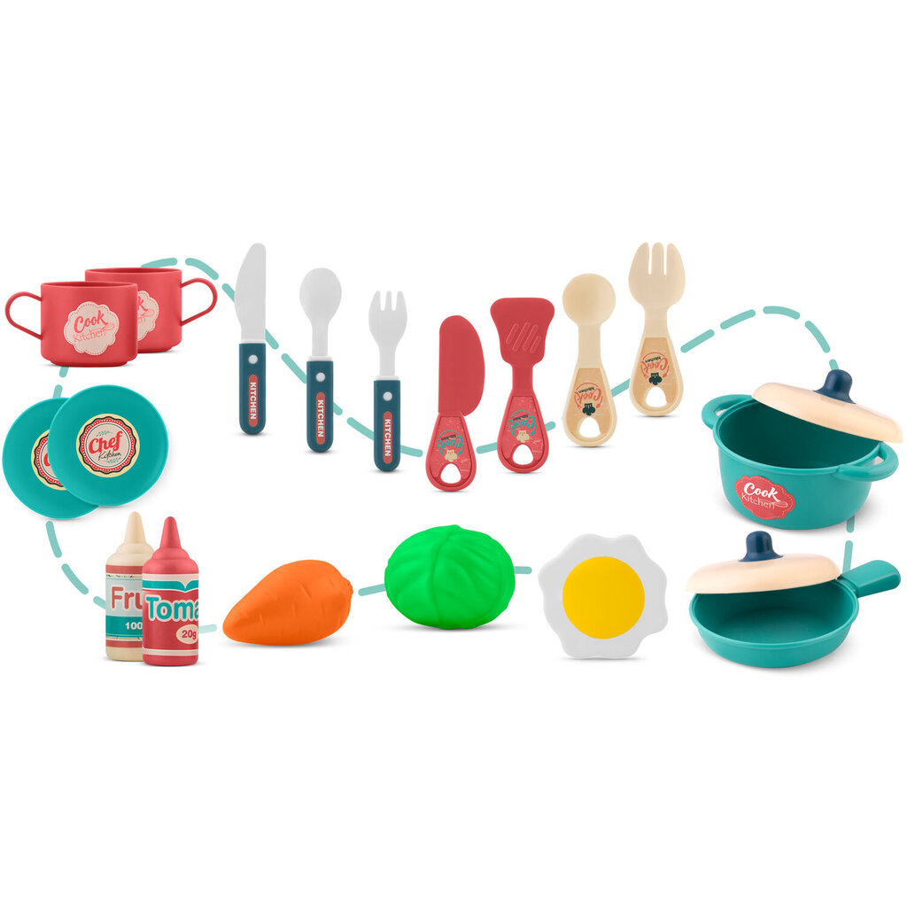 Laste köök koos kohvriga, mündi värvi цена и информация | Tüdrukute mänguasjad | kaup24.ee