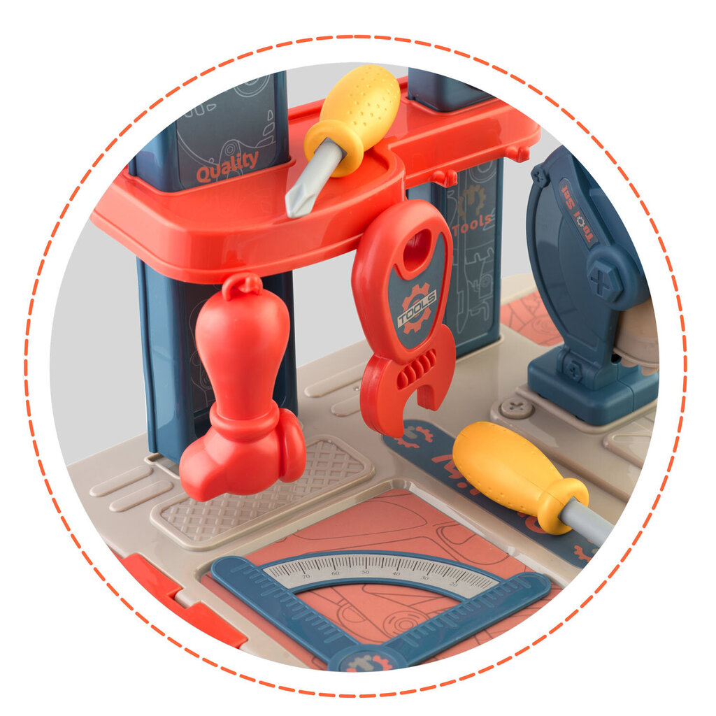 Laste töötuba koos tööriistadega, MINI, roheline hind ja info | Poiste mänguasjad | kaup24.ee