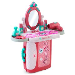 Косметический столик с зеркалом и аксессуарами, розовый цена и информация | Игрушки для девочек | kaup24.ee
