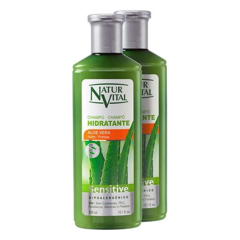 Niisutav šampoon Sensitive Naturvital (2 x 300 ml) цена и информация | Šampoonid | kaup24.ee