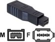 Delock Firewire 9-pin Firewire 6-pin, must hind ja info | Kaablid ja juhtmed | kaup24.ee