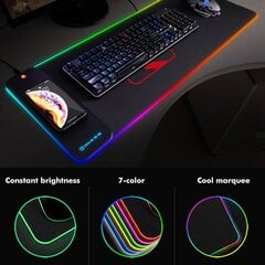 Коврик для мыши с RGB LED, 80x30 см цена и информация | Мыши | kaup24.ee