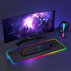 Hiirematt LED RGB, 80x30 cm цена и информация | Мыши | kaup24.ee