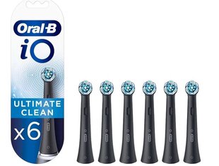 Насадки Prozone Pro Black для зубной щетки Oral-B iO Ultimate Clean (4 шт.) цена и информация | Насадки для электрических зубных щеток | kaup24.ee