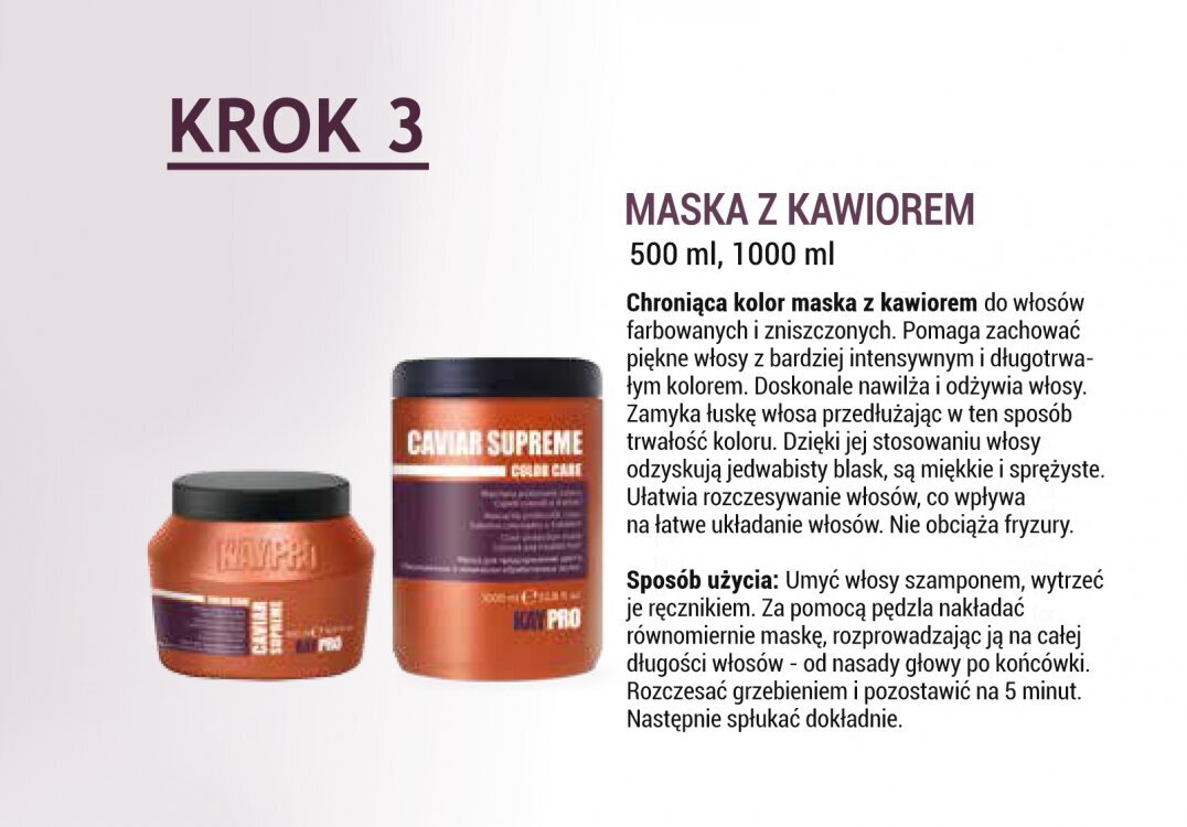 Kaaviariga šampoon värvitud ja keemiliselt töödeldud juustele KayPro Perfecting, 350 ml hind ja info | Šampoonid | kaup24.ee