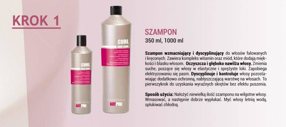 Šampoon lokkis ja lainelistele juustele KayPro Control, 1000 ml цена и информация | Šampoonid | kaup24.ee